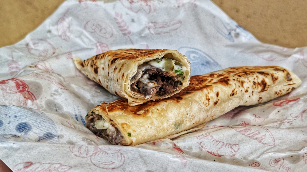 278896 The beef ‘shawarma’ has a heavier character, hence the addition of pickles. — Picture by Ethan Lau
