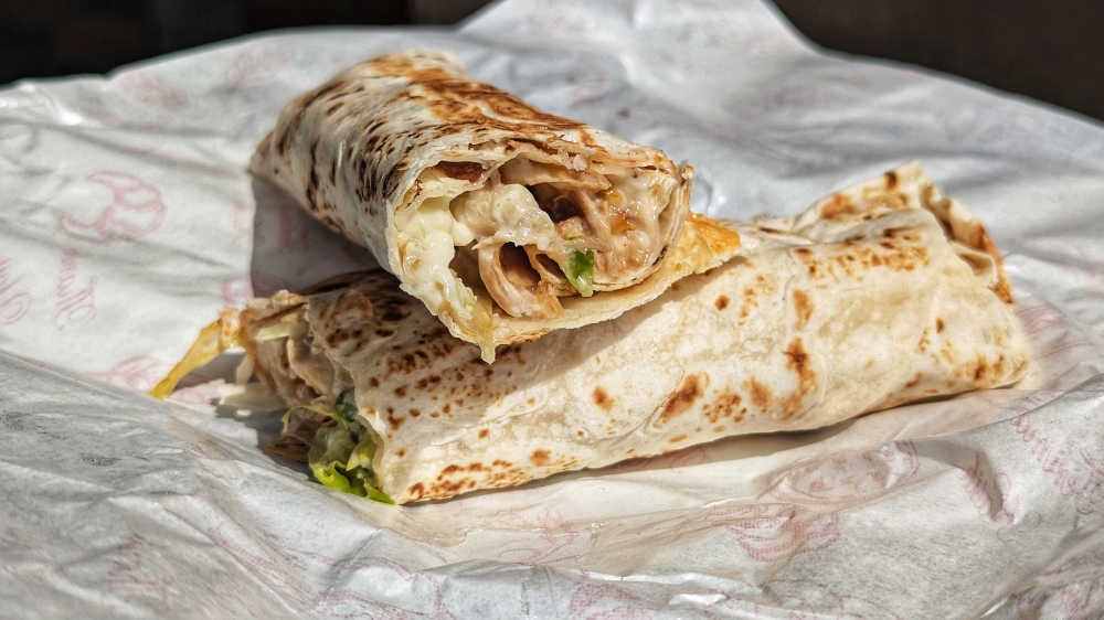 278898 The chicken ‘shawarma’ is unexpectedly awesome and bursting with the flavour of ‘toum’, the garlicky, lemony sauce often used in ‘shawarma’. — Picture by Ethan Lau