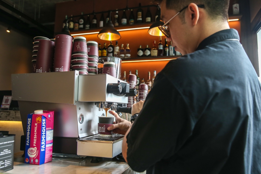 280156 Coffee up! A barista prepares the liquid gold for the coffee rave event at UP Kuala Lumpur on May 31, 2025. — Picture by Yusof Mat Isa