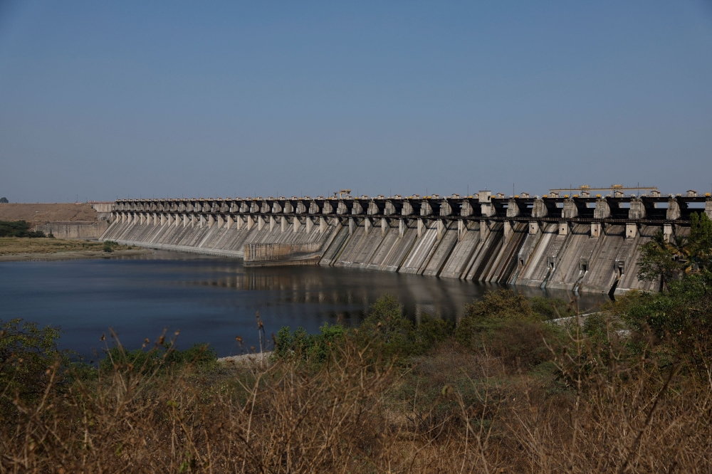 A general view of the Ujani Dam, on the outskirts of Solapur, India, March 1, 2025. — Reuters pic