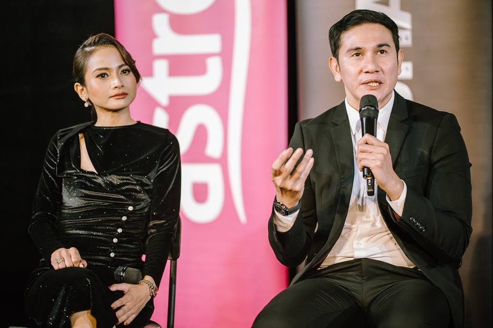 ‘Qodrat’ actors Vino G. Bastian (right) and Acha Septriasa (left) share behind-the-scenes challenges. — Picture by Raymond Manuel
