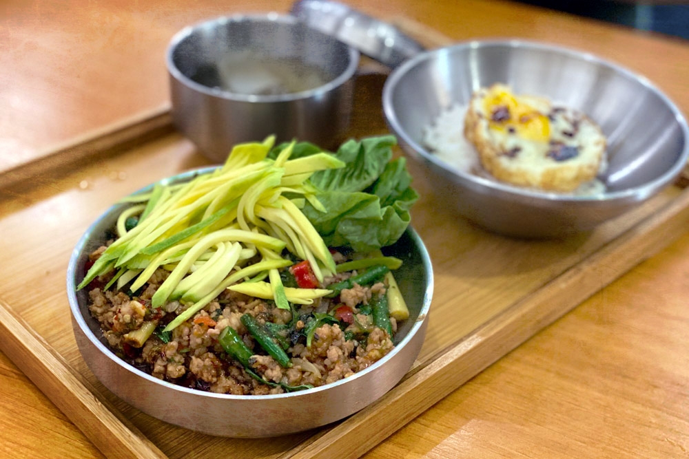 272082 Chilli Basil Minced Pork with Rice. — Picture by CK Lim