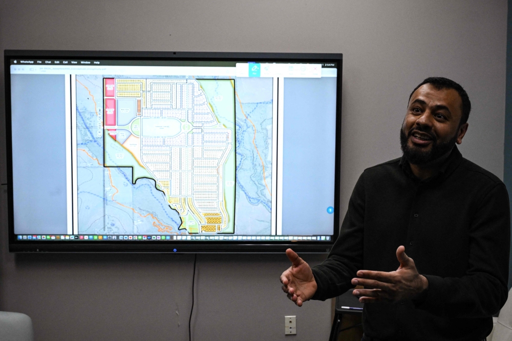 272146-2 Imran Chaudhary, President of Community Capital Partners, a company leading the real estate project of East Plano Islamic Centre, speaks during a interview, in Plano, Texas, April 11, 2025. — AFP pic