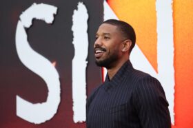 Michael B. Jordan poses on the red carpet upon arrival for the European Premiere of ‘Sinners’ in London, on April 14, 2025. — AFP pic