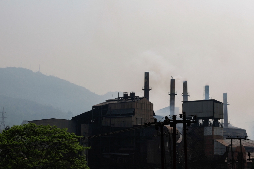 272452 Smoke is released from chimneys of a factory in the town of Brynihat, ranked world’s most polluted metropolitan area by Swiss Group IQAir, in India, March 29, 2025. — Reuters pic