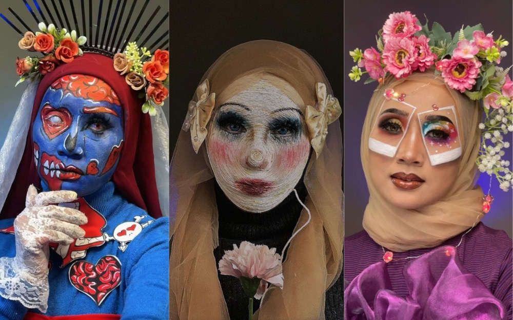 The mother of one said she has never had any formal training in SFX makeup and relied on online platforms to teach herself the special makeup artistry that uses cosmetics and prosthetics to create spooky and science fiction-themed looks. — Picture from X/Bernama 