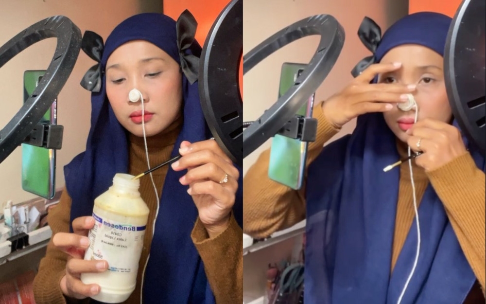 Suzana Abdullah uses materials such as special latex, clay, prosthetic glue and contact lenses to bring to life visuals that are fantasy-, horror- or futuristic-themed. — Picture from X/Bernama 