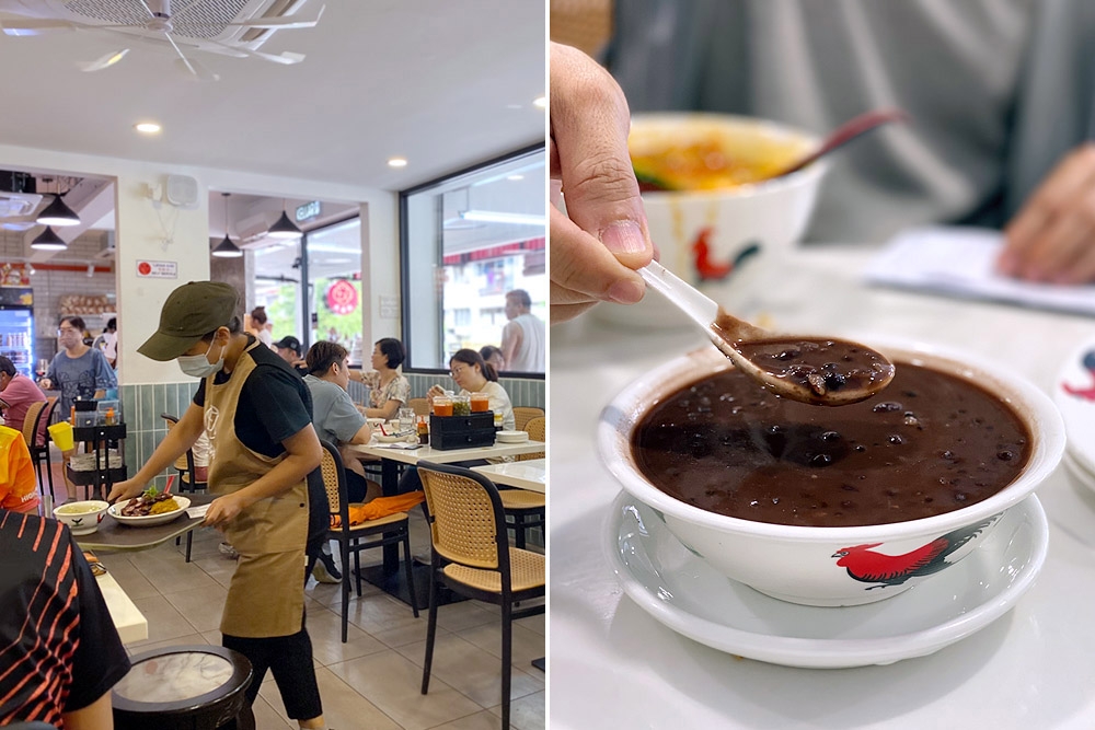 272623 Quick service (left). Red bean glutinous rice ‘tongsui’ (right). — Picture by CK Lim