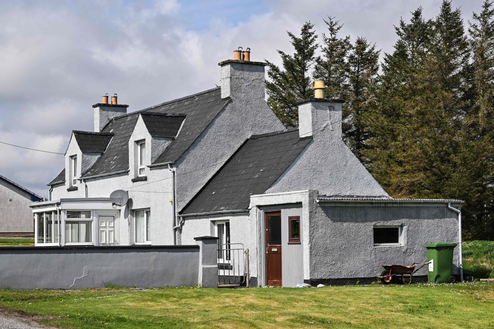 275910 Mary Anne MacLeod, Donald Trump’s mother, was born in this house on the Scottish Isle of Lewis in 1912 and lived in the small village of Tong until the age of 18. — AFP pic