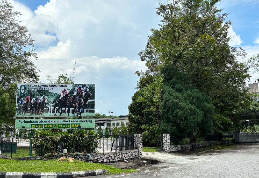 A general view of the Perak Turf Club in Ipoh, Perak, on May 7, 2025. — Picture by John Bunyan