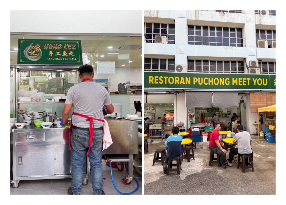 276413 Look for the stall (left) at the back of the restaurant that faces the greenery where outdoor seats (right) are also available -- Pictures by Lee Khang Yi